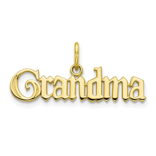Million Charms 10K Yellow Gold Themed Grandma Charm