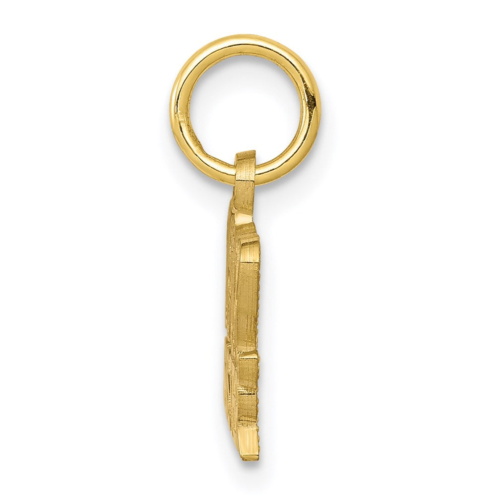 Million Charms 10K Yellow Gold Themed Baby Sister Charm