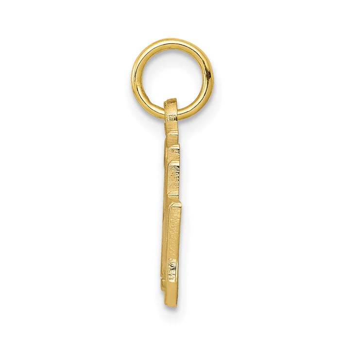 Million Charms 10K Yellow Gold Themed 25Th Anniversary Milestone Charm