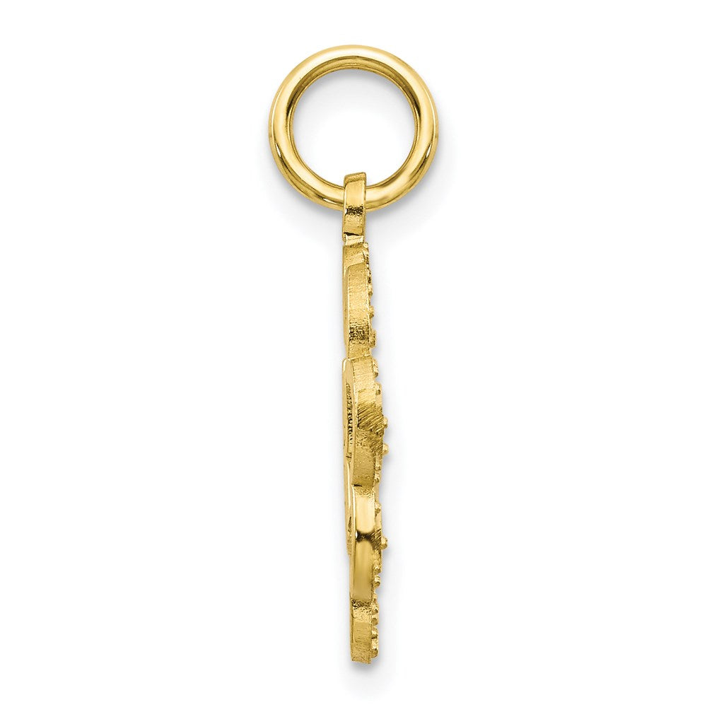 Million Charms 10K Yellow Gold Themed Baby Girl Charm