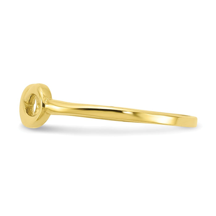 10k Yellow Gold Ininfity Ring, Size: 7.25