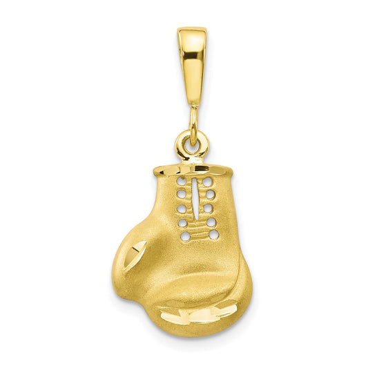Million Charms 10K Yellow Gold Themed Sports Boxing Charm