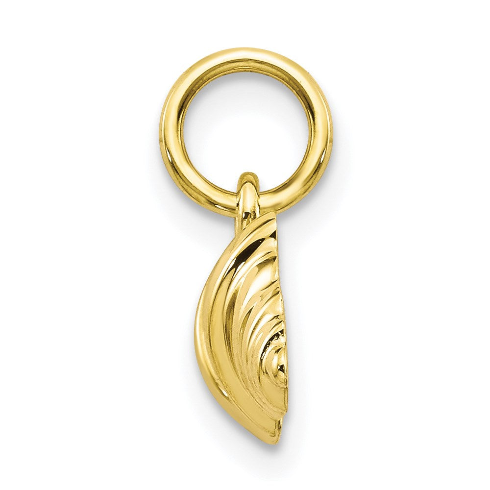 Million Charms 10K Yellow Gold Themed Solid Barbell Charm