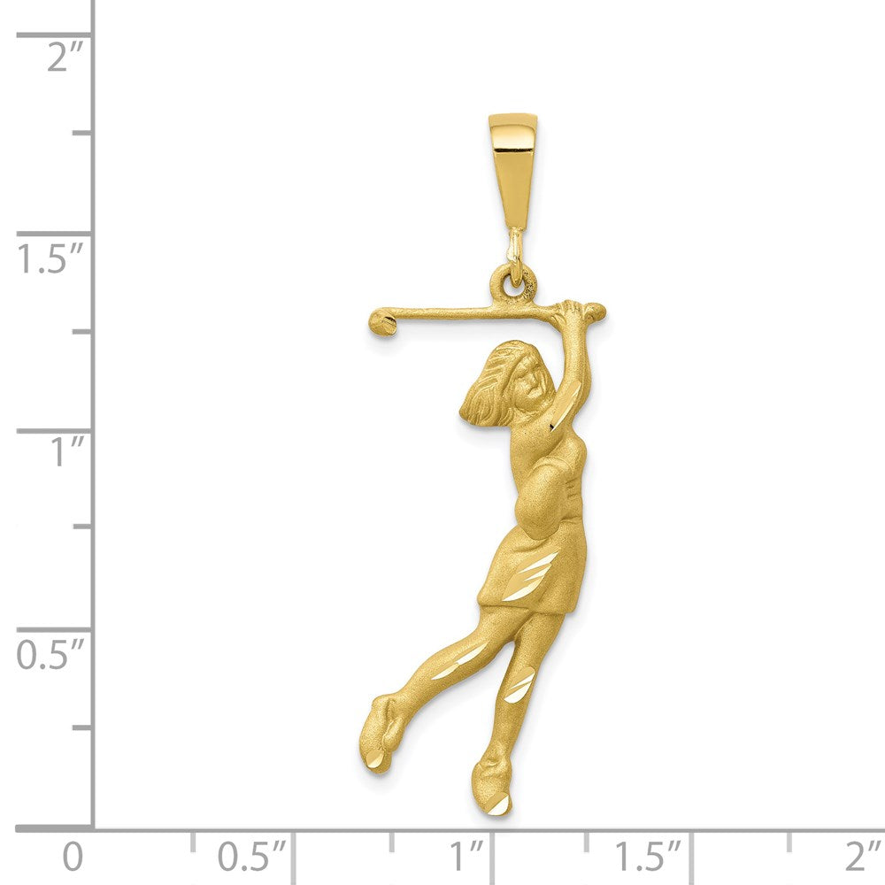 Million Charms 10K Yellow Gold Themed Sports Golf Charm