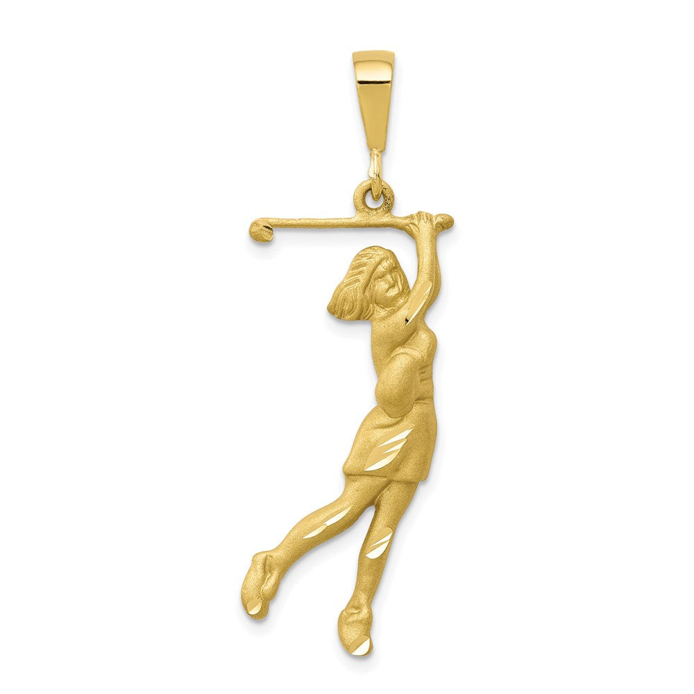 Million Charms 10K Yellow Gold Themed Sports Golf Charm