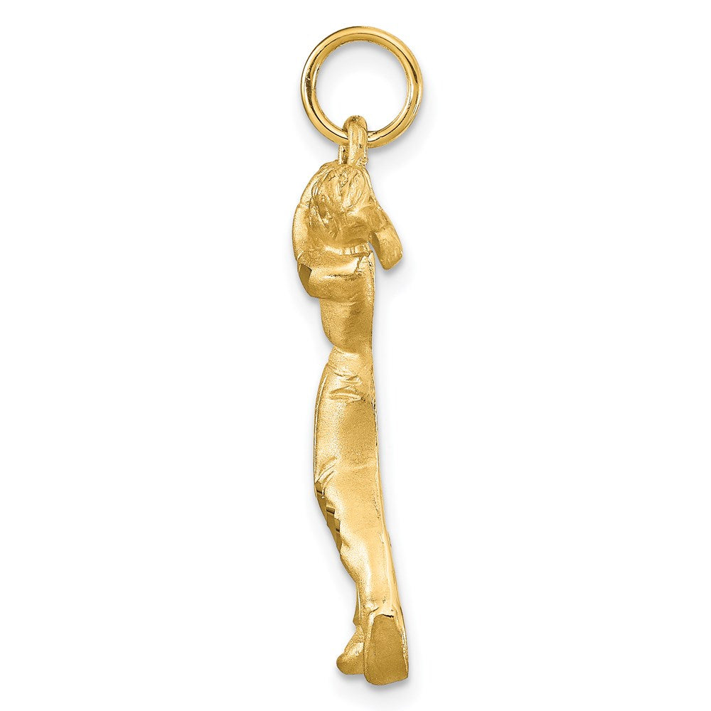 Million Charms 10K Yellow Gold Themed Sports Golf Charm