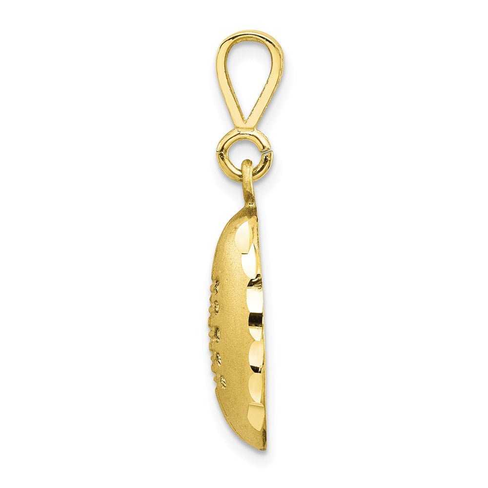 Million Charms 10K Yellow Gold Themed Sports Football Charm