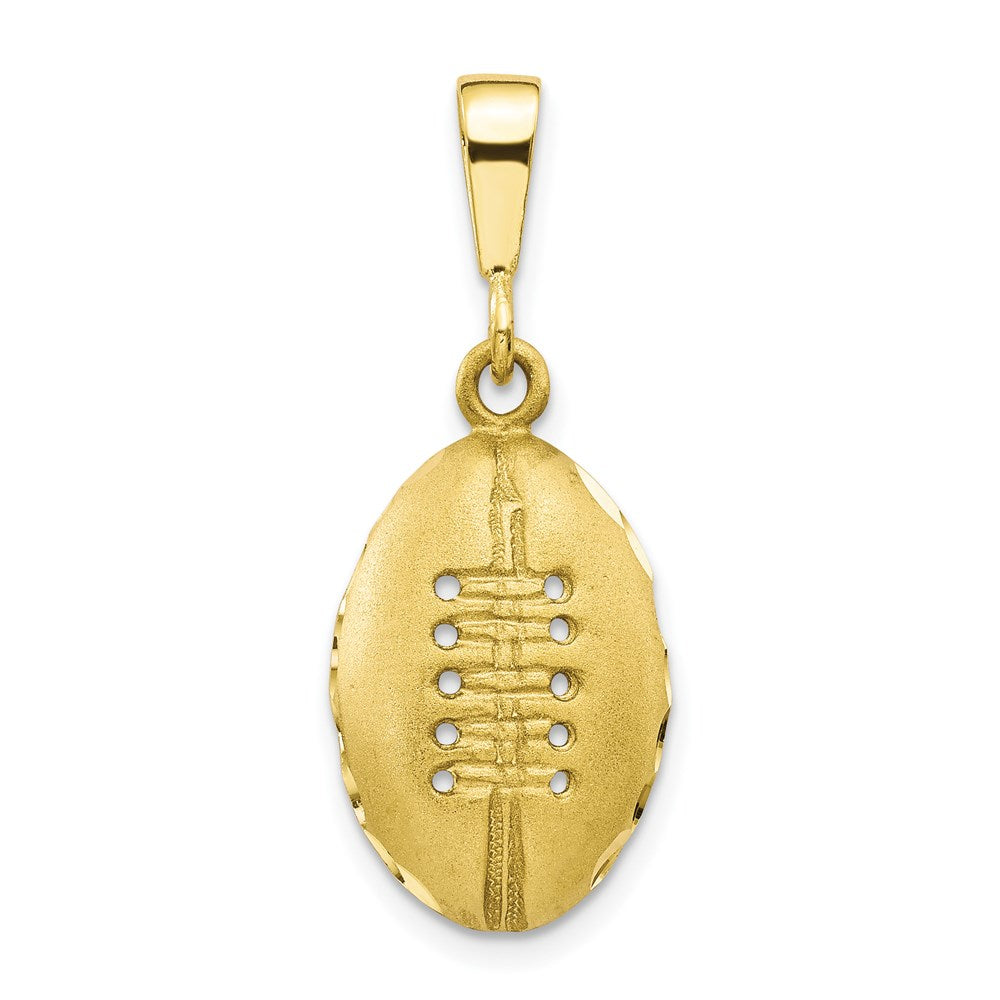 Million Charms 10K Yellow Gold Themed Sports Football Charm