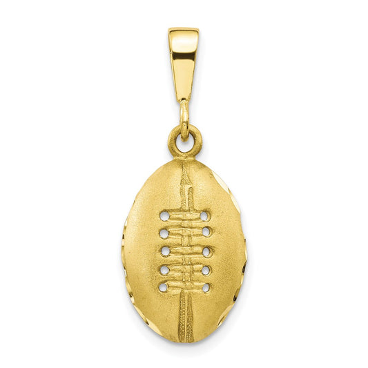 Million Charms 10K Yellow Gold Themed Sports Football Charm