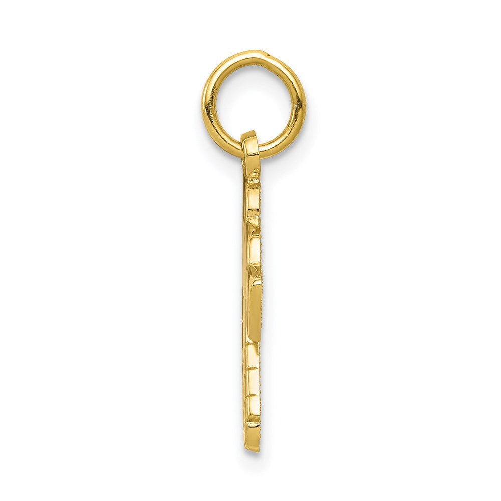 Million Charms 10K Yellow Gold Themed Sports Hockey Charm