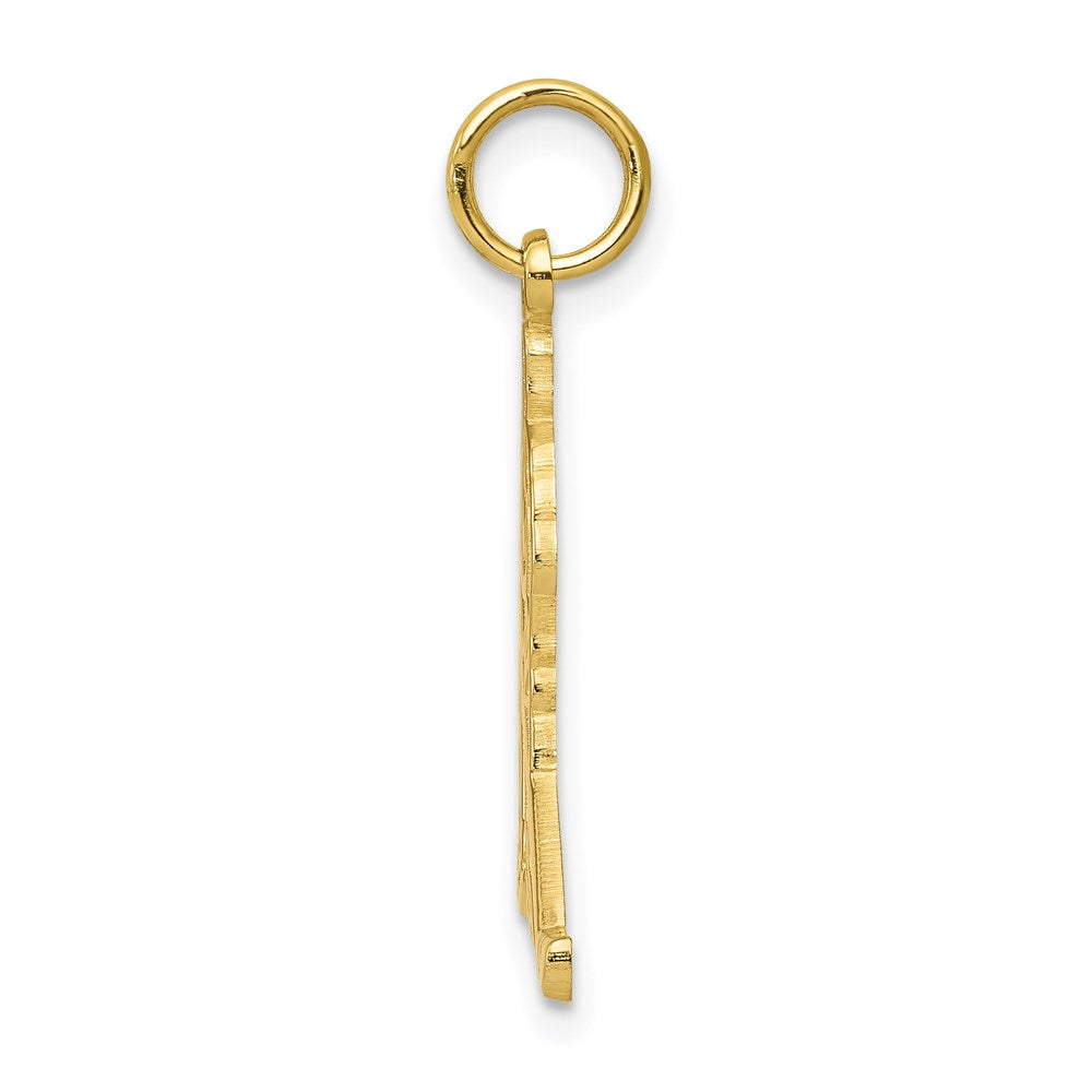 Million Charms 10K Yellow Gold Themed Sports Hockey Charm