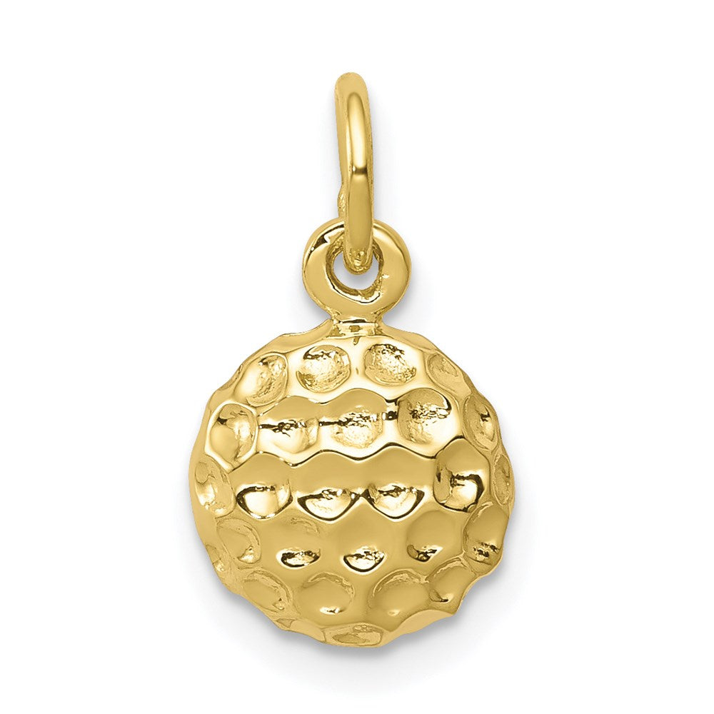 Million Charms 10K Yellow Gold Themed Sports Golf Charm