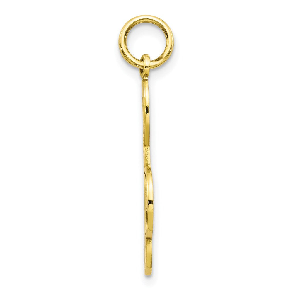 Million Charms 10K Yellow Gold Themed Treble Clef Charm
