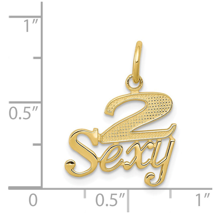 Million Charms 10K Yellow Gold Themed Talking - 2 Sexy Charm