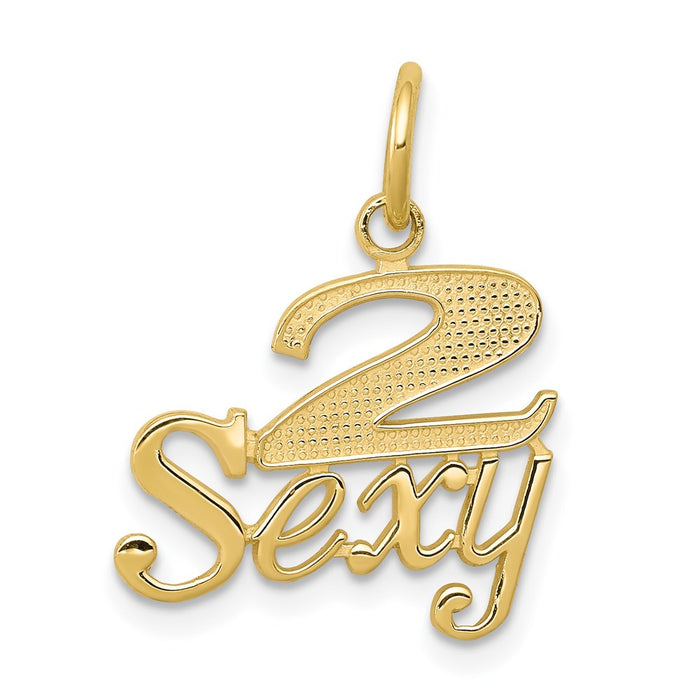 Million Charms 10K Yellow Gold Themed Talking - 2 Sexy Charm