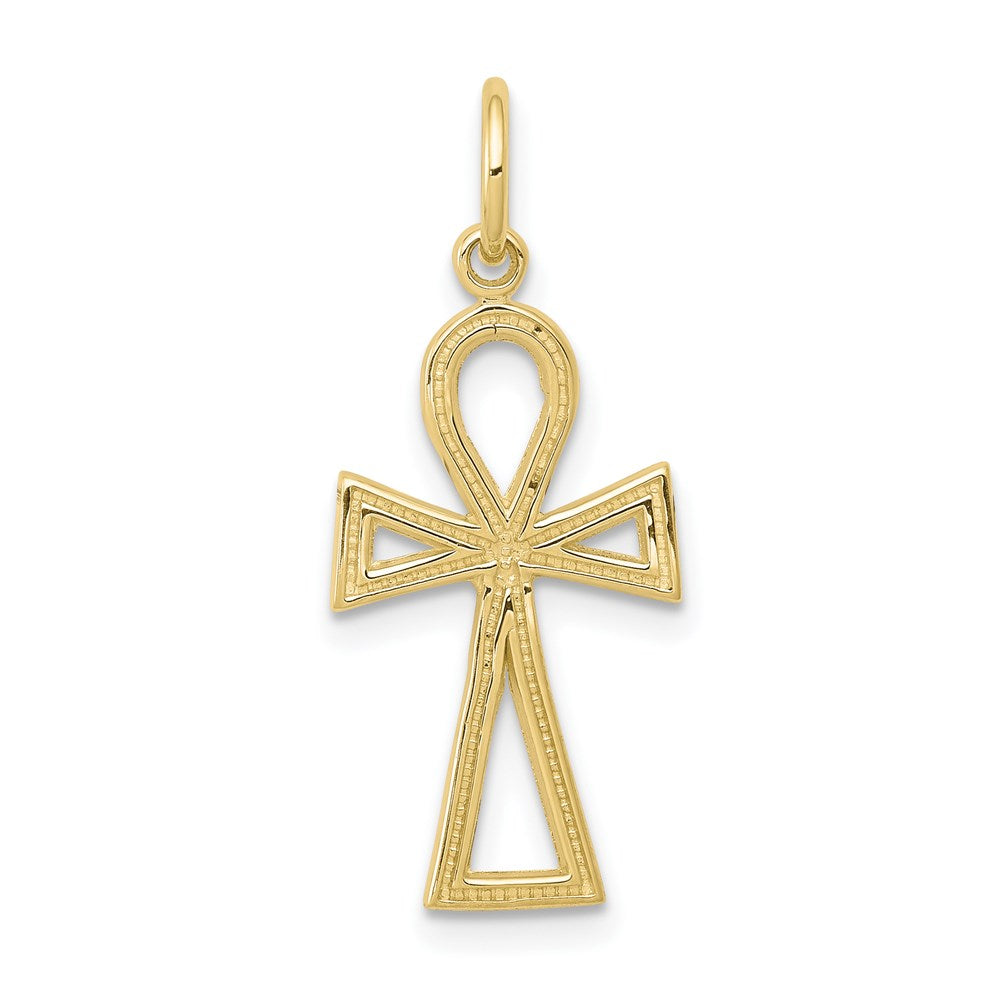 Million Charms 10K Yellow Gold Themed Relgious Cross Charm