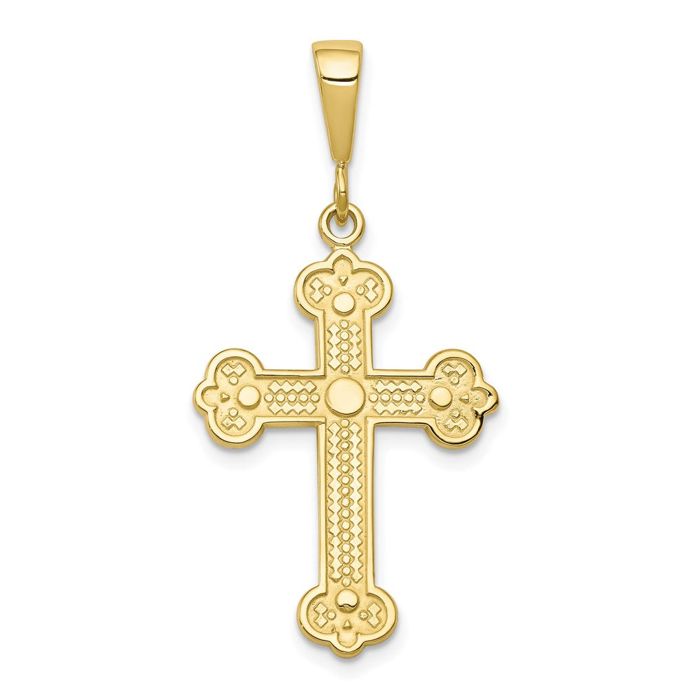 Million Charms 10K Yellow Gold Themed Relgious Cross Charm