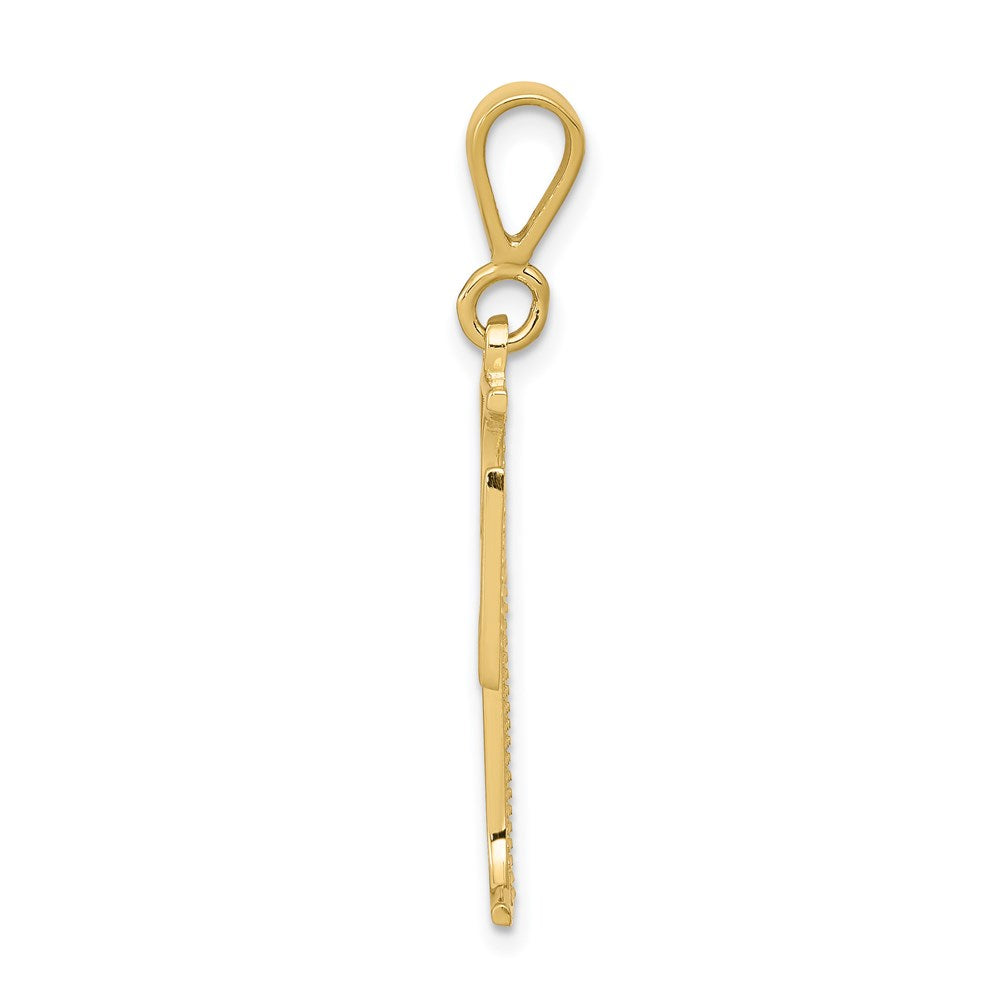 Million Charms 10K Yellow Gold Themed Relgious Cross Charm
