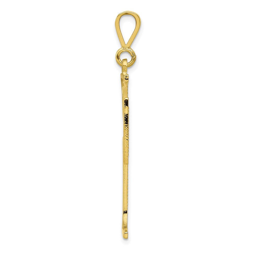 Million Charms 10K Yellow Gold Themed Relgious Cross Charm