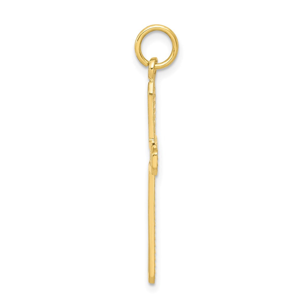 Million Charms 10K Yellow Gold Themed Relgious Cross Charm