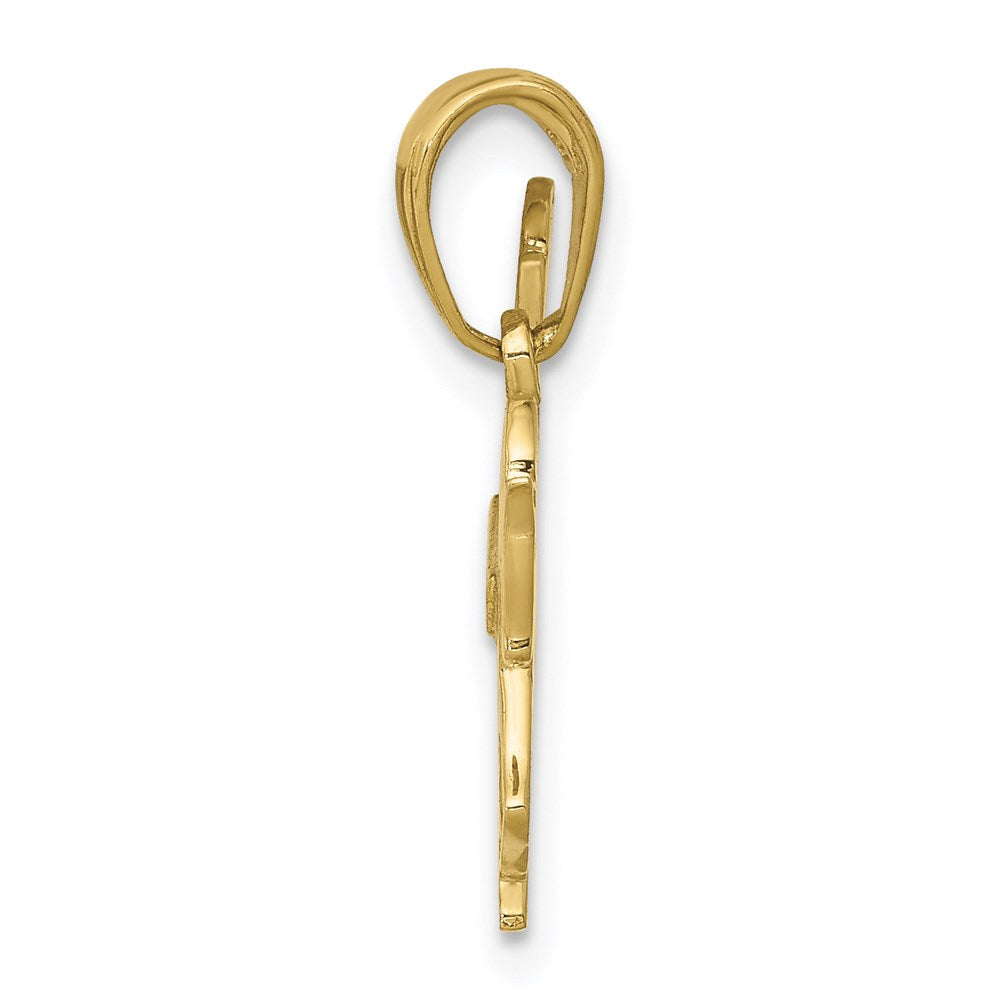 Million Charms 10K Yellow Gold Themed Horse Pendant