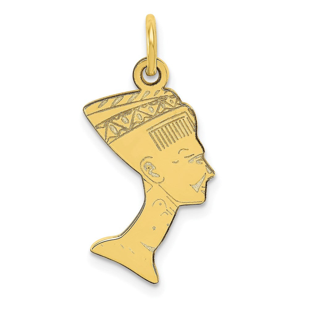 Million Charms 10K Yellow Gold Themed Egyptian Head Charm