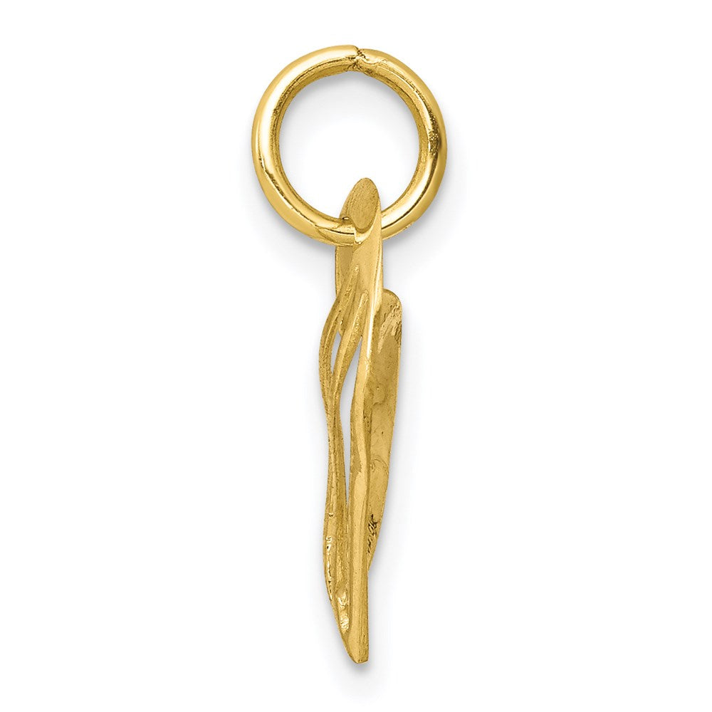 Million Charms 10K Yellow Gold Themed Heart Charm