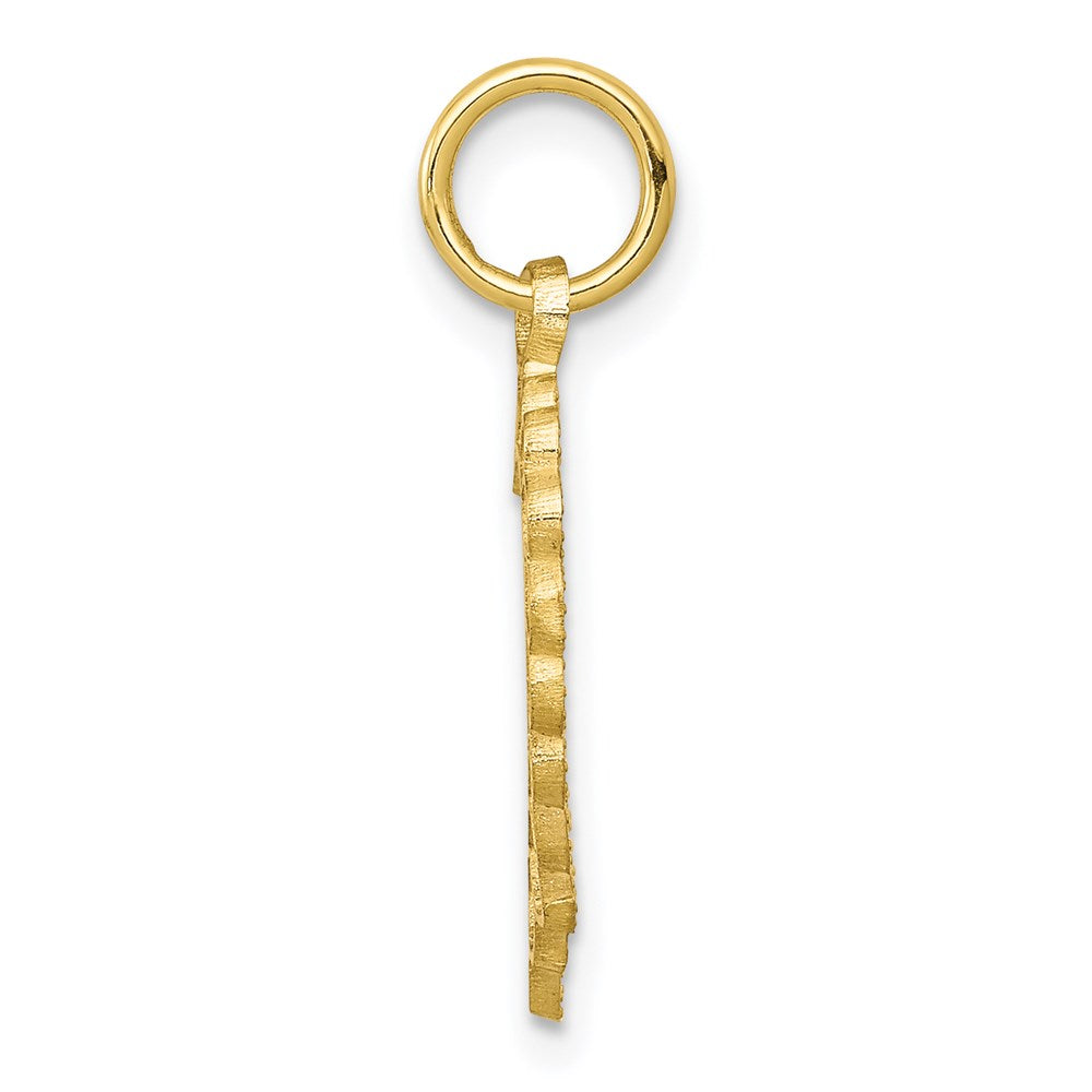 Million Charms 10K Yellow Gold Themed Heart Charm
