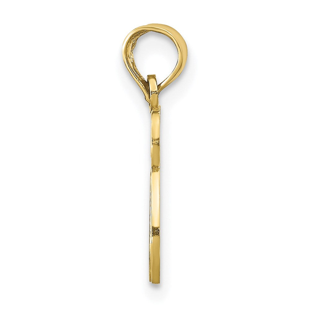 Million Charms 10K Yellow Gold Themed Chai Cut-Out Pendant
