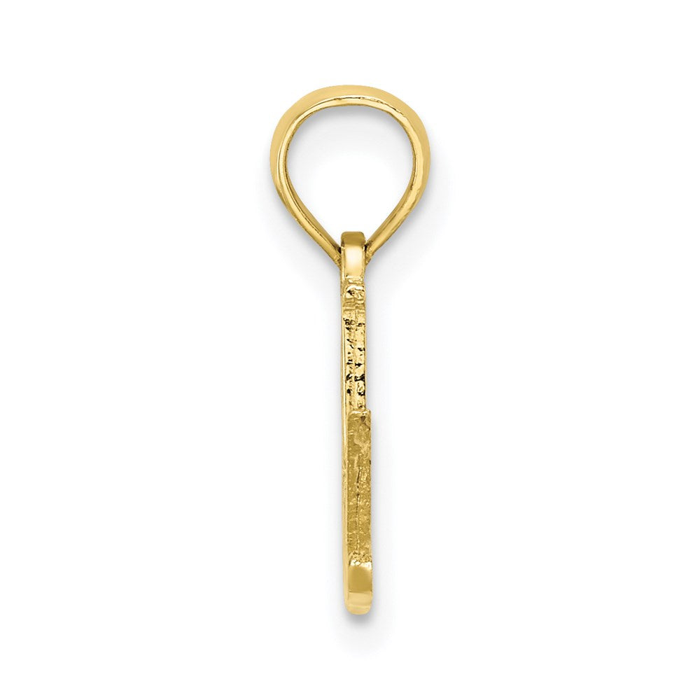 Million Charms 10K Yellow Gold Themed #1 Grad Pendant