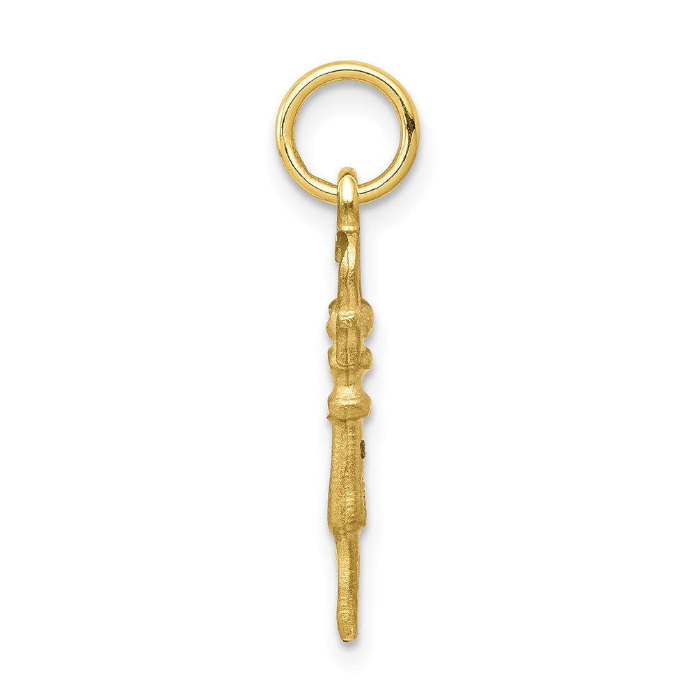 Million Charms 10K Yellow Gold Themed Solid Key Charm