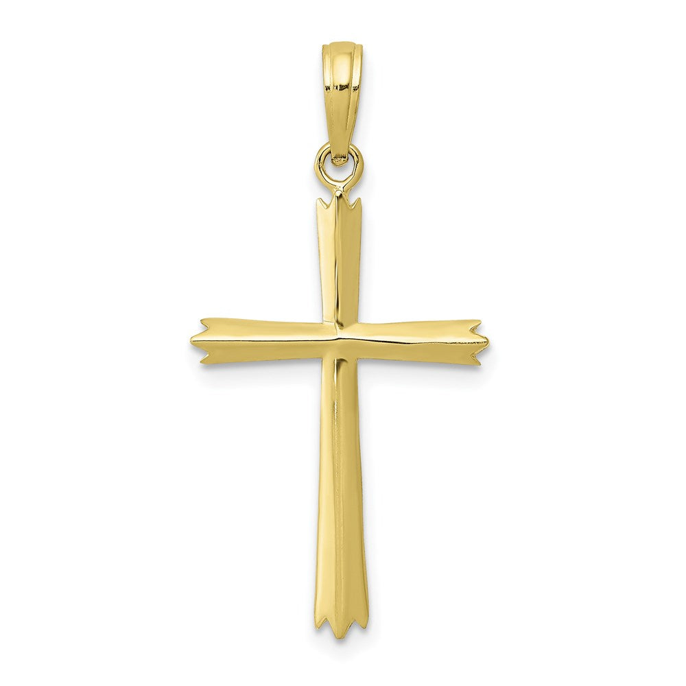 Million Charms 10K Yellow Gold Themed Relgious Cross Pendant