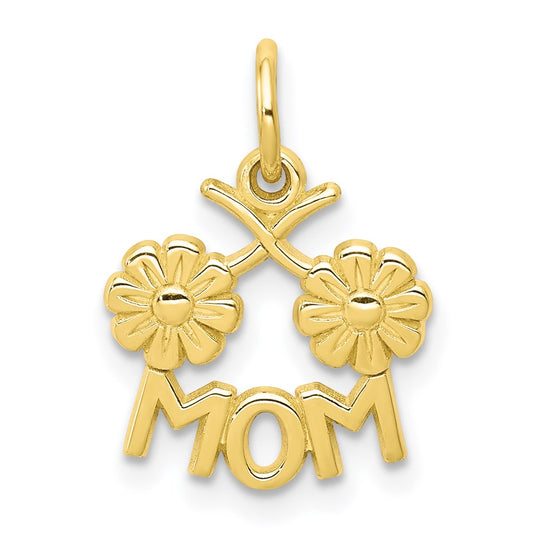 Million Charms 10K Yellow Gold Themed Mom Charm