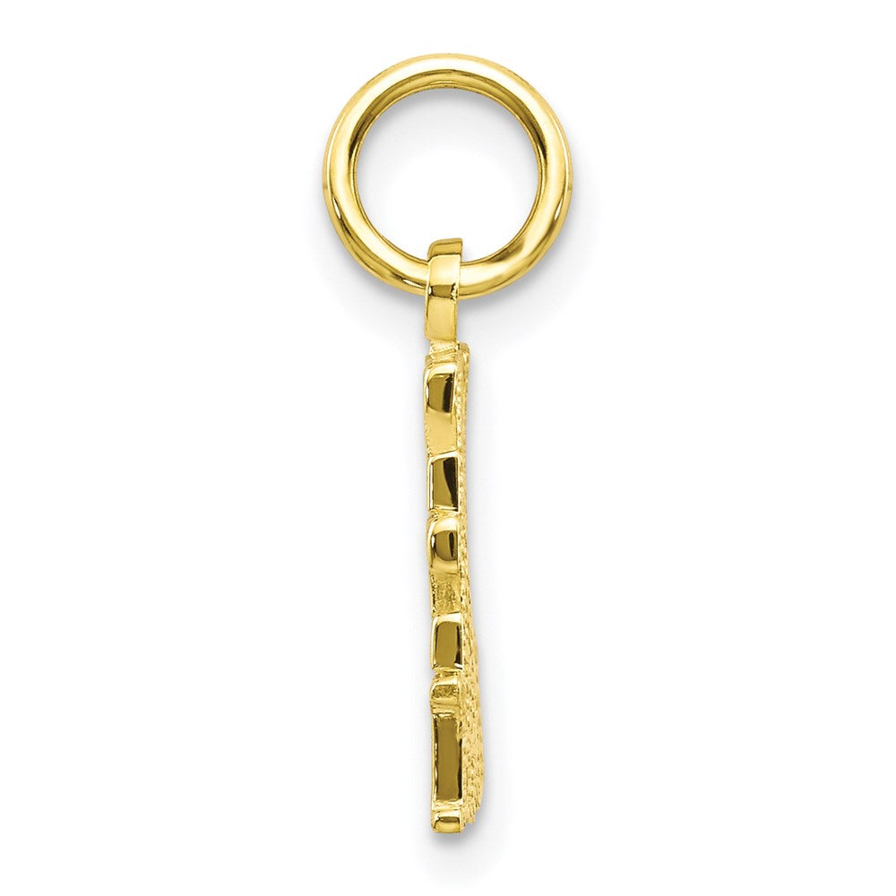 Million Charms 10K Yellow Gold Themed Live Love Laugh Charm