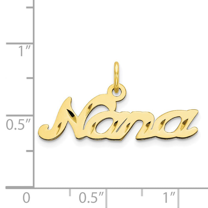 Million Charms 10K Yellow Gold Themed Nana Charm