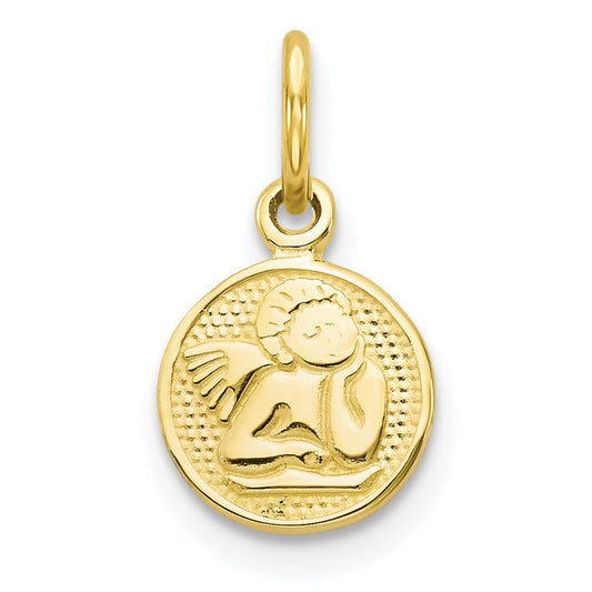 Million Charms 10K Yellow Gold Themed Angel Charm
