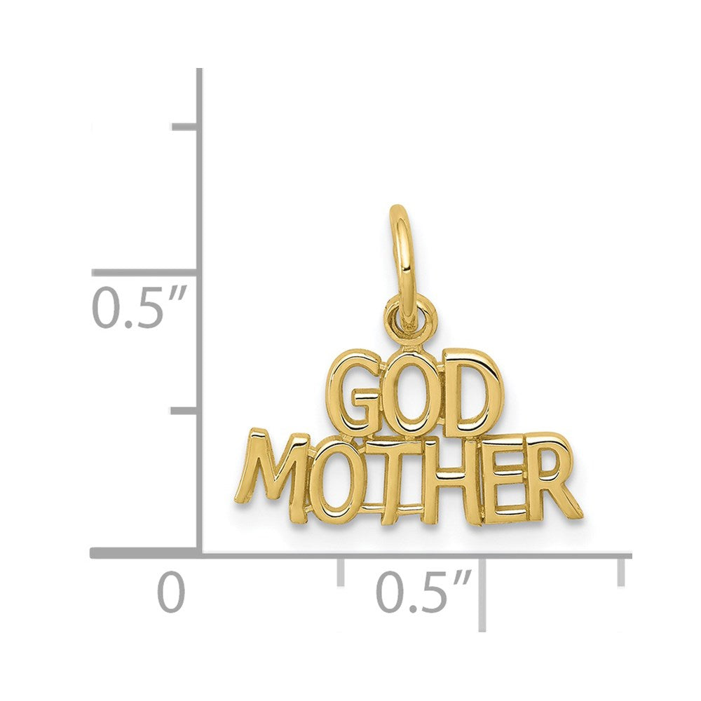 Million Charms 10K Yellow Gold Themed Godmother Charm
