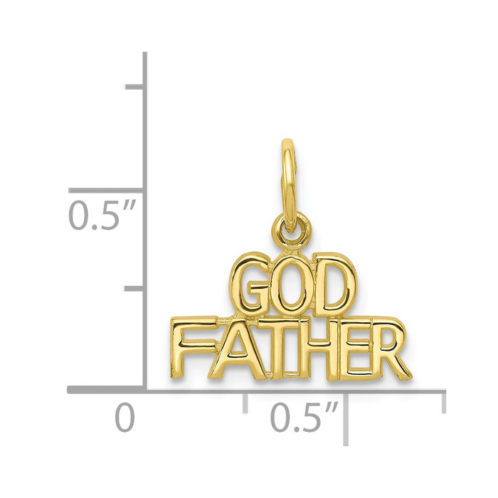 Million Charms 10K Yellow Gold Themed Godfather Charm