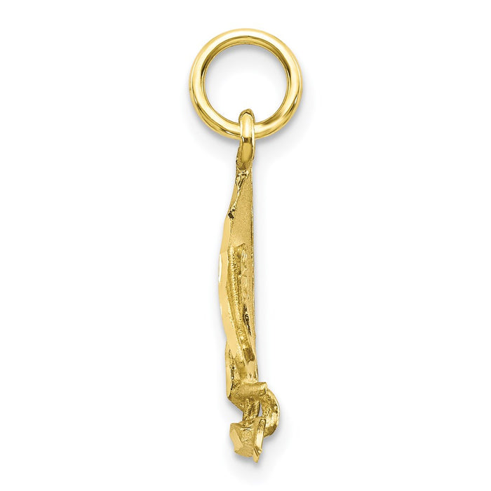 Million Charms 10K Yellow Gold Themed Nautical Sailboat Charm