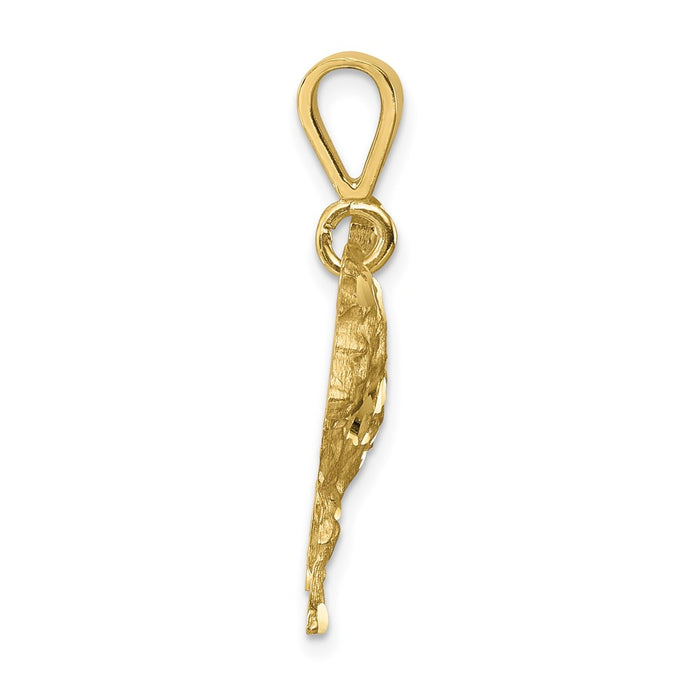 Million Charms 10K Yellow Gold Themed Lion Charm