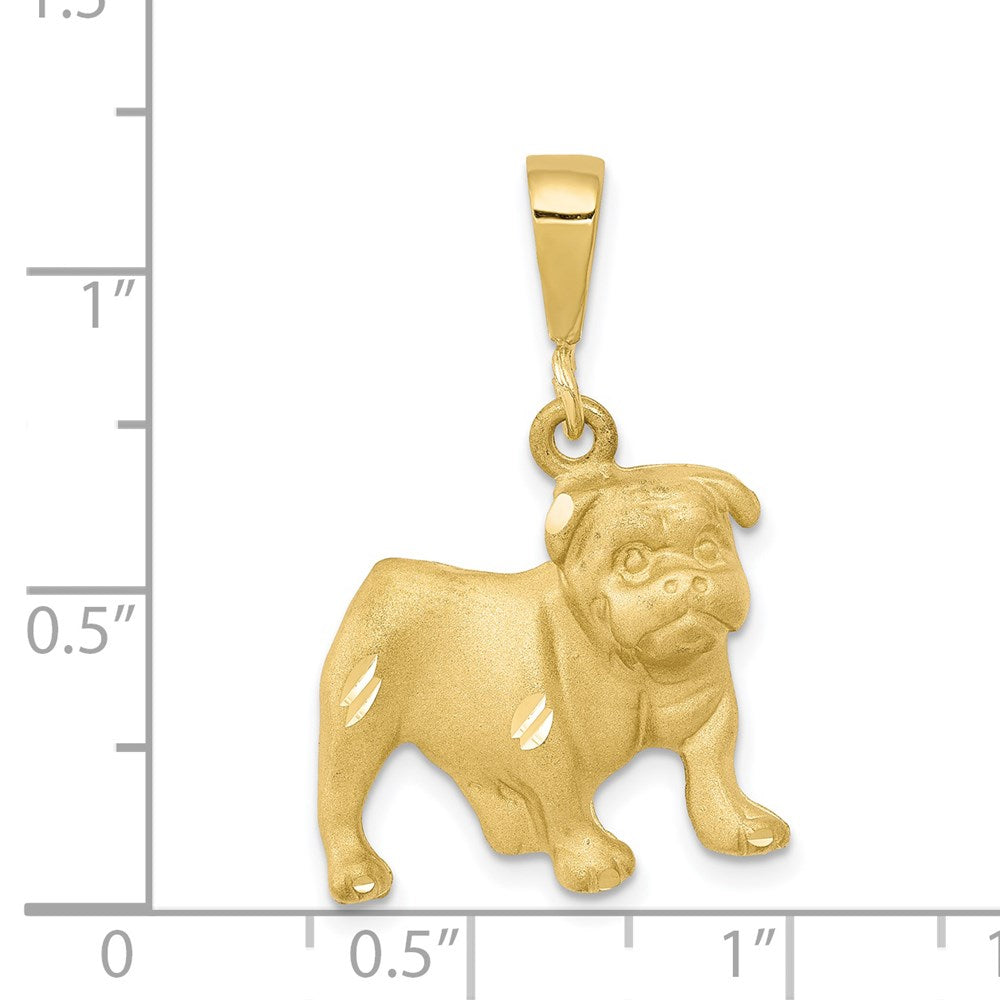 Million Charms 10K Yellow Gold Themed Dog Charm