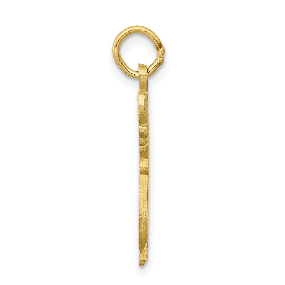 Million Charms 10K Yellow Gold Themed Cat Charm