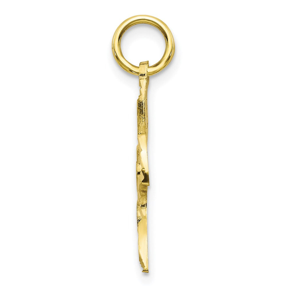 Million Charms 10K Yellow Gold Themed Dove Charm