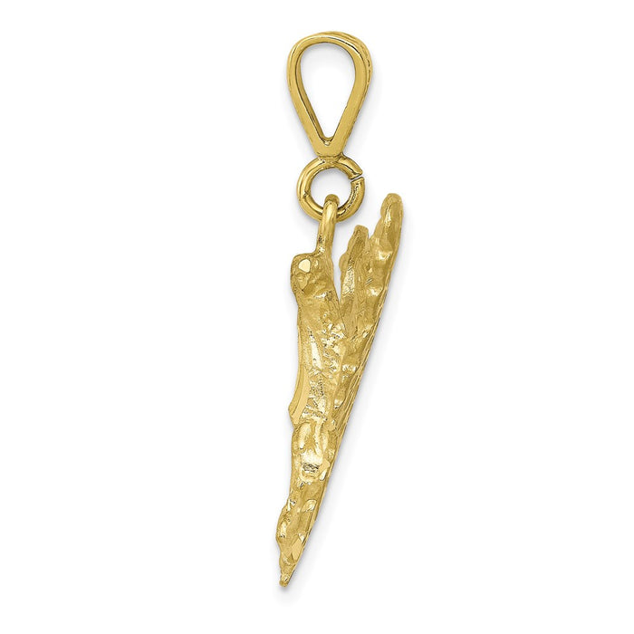 Million Charms 10K Yellow Gold Themed Eagle Charm