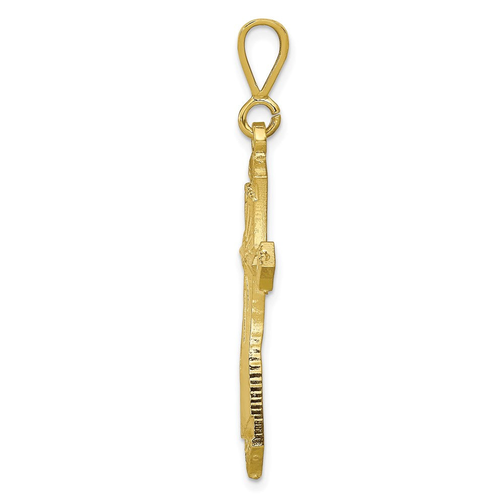 Million Charms 10K Yellow Gold Themed Relgious Cross Charm