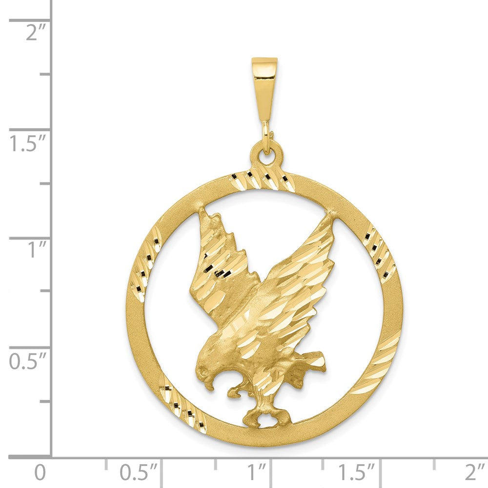 Million Charms 10K Yellow Gold Themed Eagle Charm