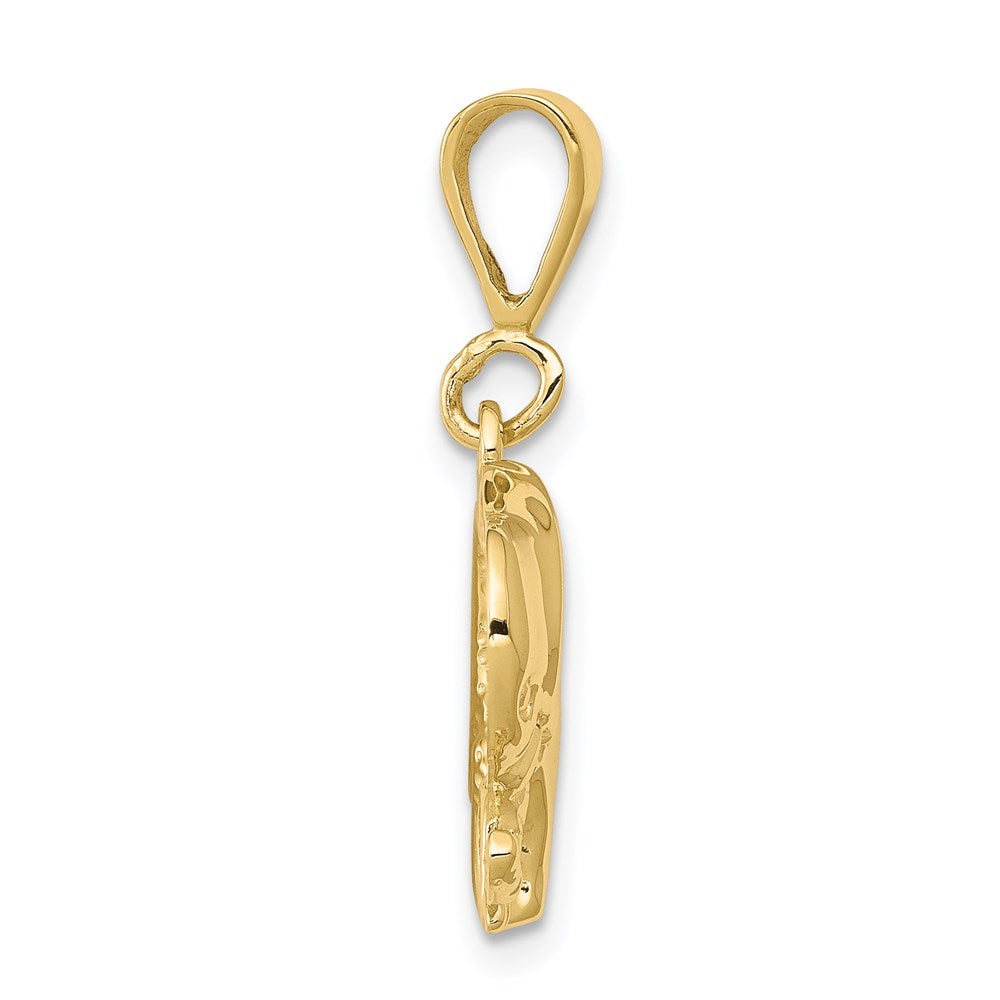 Million Charms 10K Yellow Gold Themed Elephant Charm