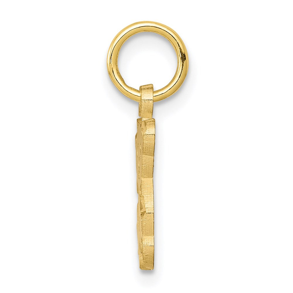 Million Charms 10K Yellow Gold Themed Teddy Bear Charm