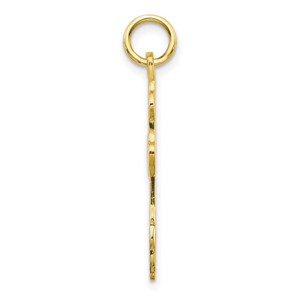 Million Charms 10K Yellow Gold Themed Relgious Cross Charm
