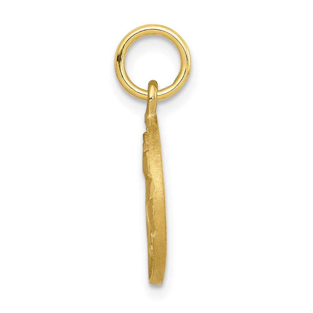 Million Charms 10K Yellow Gold Themed Unicorn Charm